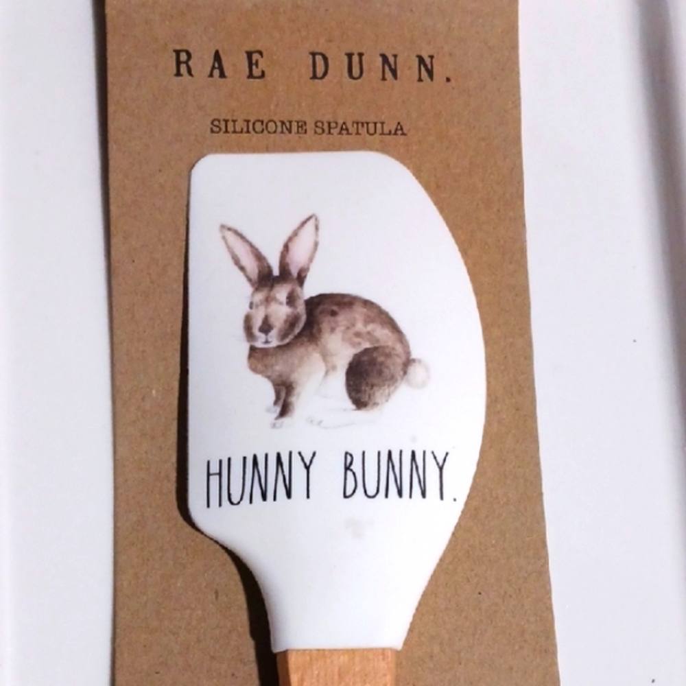 Rae Dunn Hunny Bunny Spatula - White and Brown